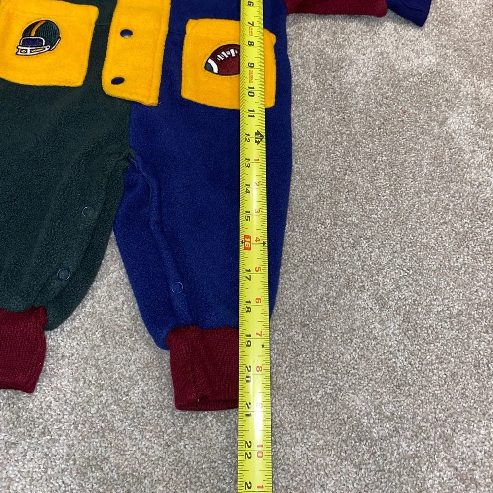 Vintage 1998 Gymsport Gymboree Color‎ Block Fleece Bodysuit Newborn 3-6 Months